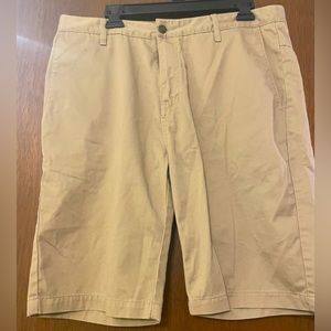 Volcom Frickin Chino Mens Size 34 Khaki Flat Front Shorts